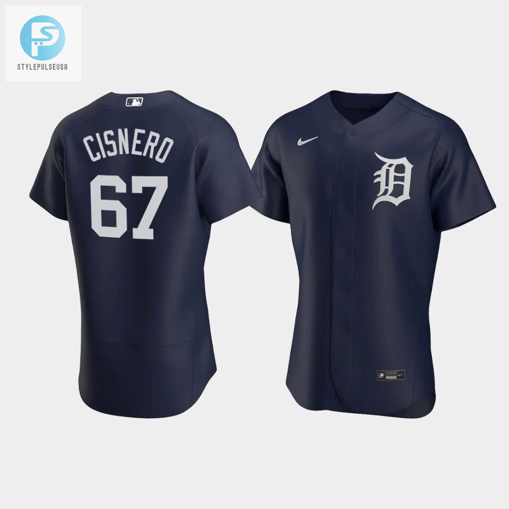 Get Cisneros 67 Navy Tigers Jersey  Roar With Laughter