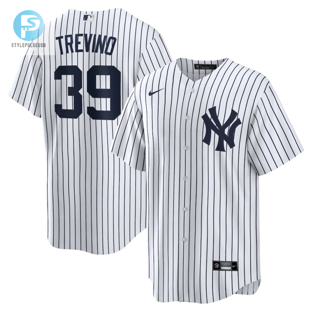 Rock Trevinos 39 Yankees Jersey  Home Run Humor In White