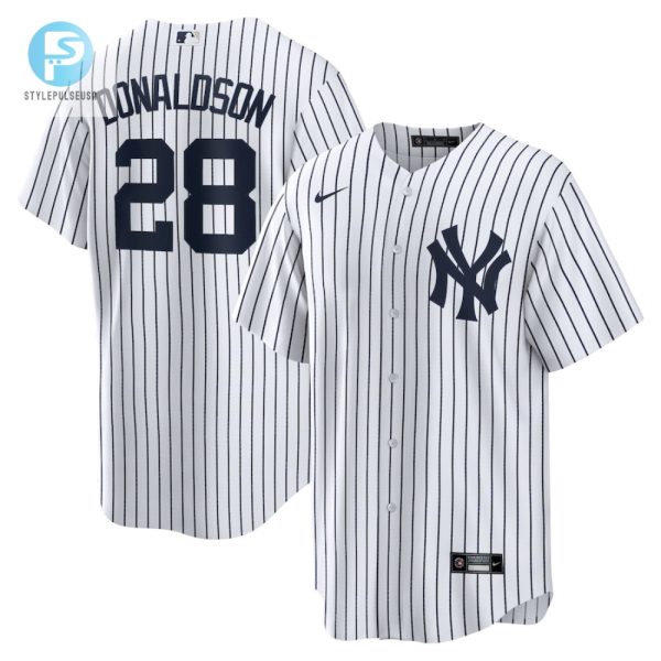 Snag A White Donaldson 28 Yankees Jersey Hitters Style stylepulseusa 1 1