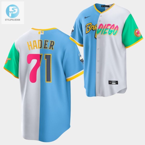 Score Big Laughs Hader Split Jerseybrewers X Padres Magic stylepulseusa 1 1