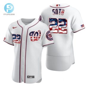 Juan Soto 22 Washington Nationals 2020 Mlb White Us Flag Jersey stylepulseusa 1 1