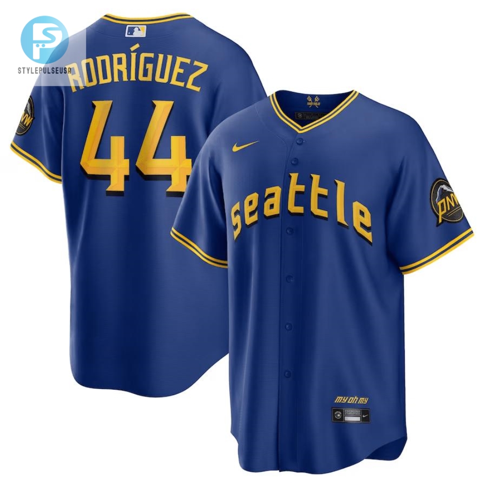 Julio Rodriguez 44 Seattle Mariners 2023 City Connect Game Jersey  Royal 