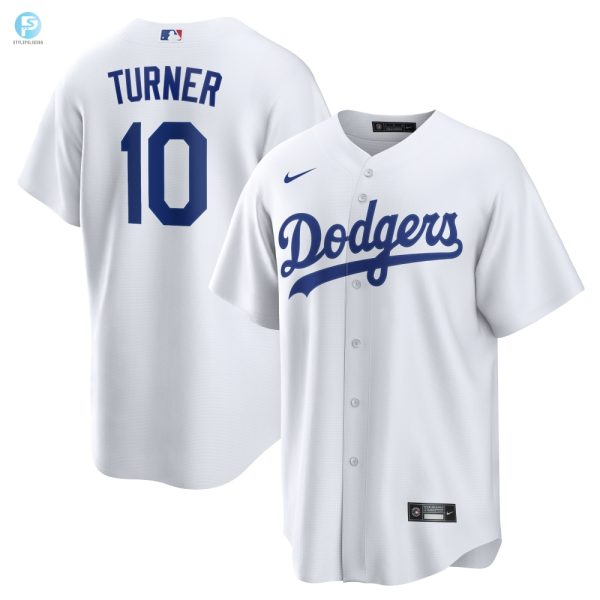 Justin Turner Los Angeles Dodgers Home Replica Player Name Jersey White Mlb stylepulseusa 1