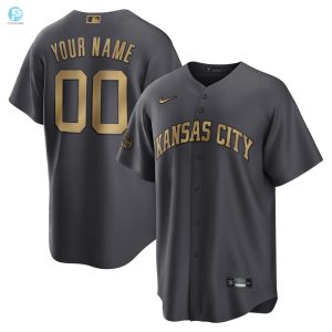 Kansas City Royals 2022 Mlb Allstar Game Replica Custom Jersey Charcoal Custom Jerseys Mlb Ver 1 stylepulseusa 1 1