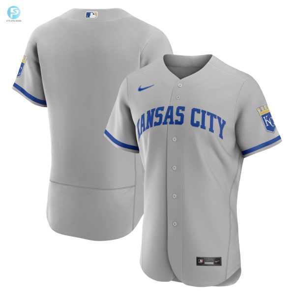 Kansas City Royals 2022 Road Authentic Jersey Gray Mlb stylepulseusa 1