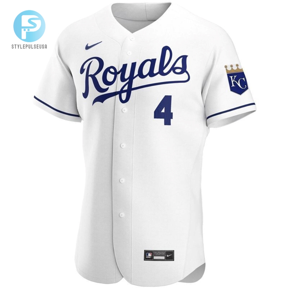 Kansas City Royals Alex Gordon 4 2020 Mlb White Jersey 