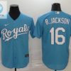 Kansas City Royals Bo Jackson 16 2020 Mlb Blue Jersey stylepulseusa 1