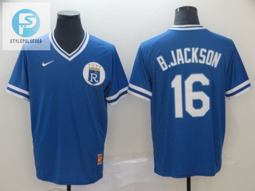 Kansas City Royals Bo Jackson 16 2020 Mlb Navy Blue Jersey 