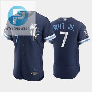 Kansas City Royals Bobby Witt Jr. 7 Navy 202223 City Connect Jersey stylepulseusa 1 1