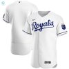 Kansas City Royals Home Authentic Team Jersey White Mlb stylepulseusa 1