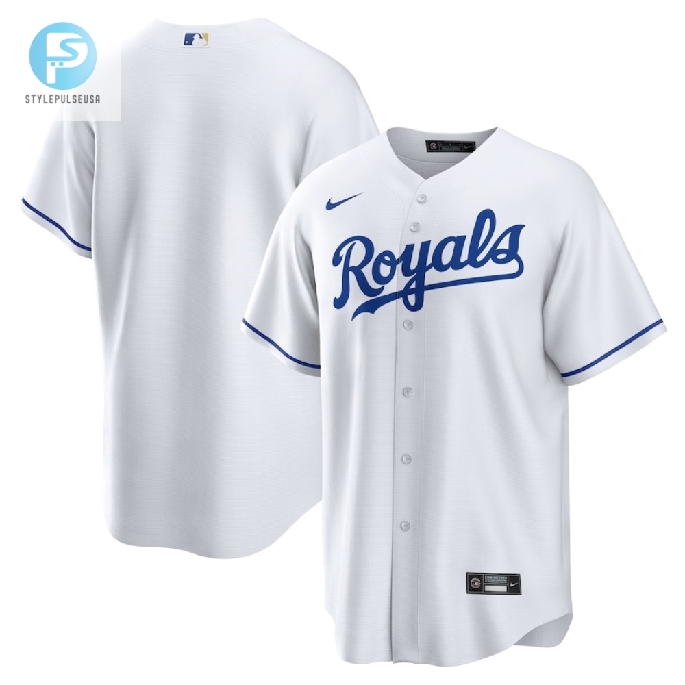 Kansas City Royals Home Team Men Jersey  White 