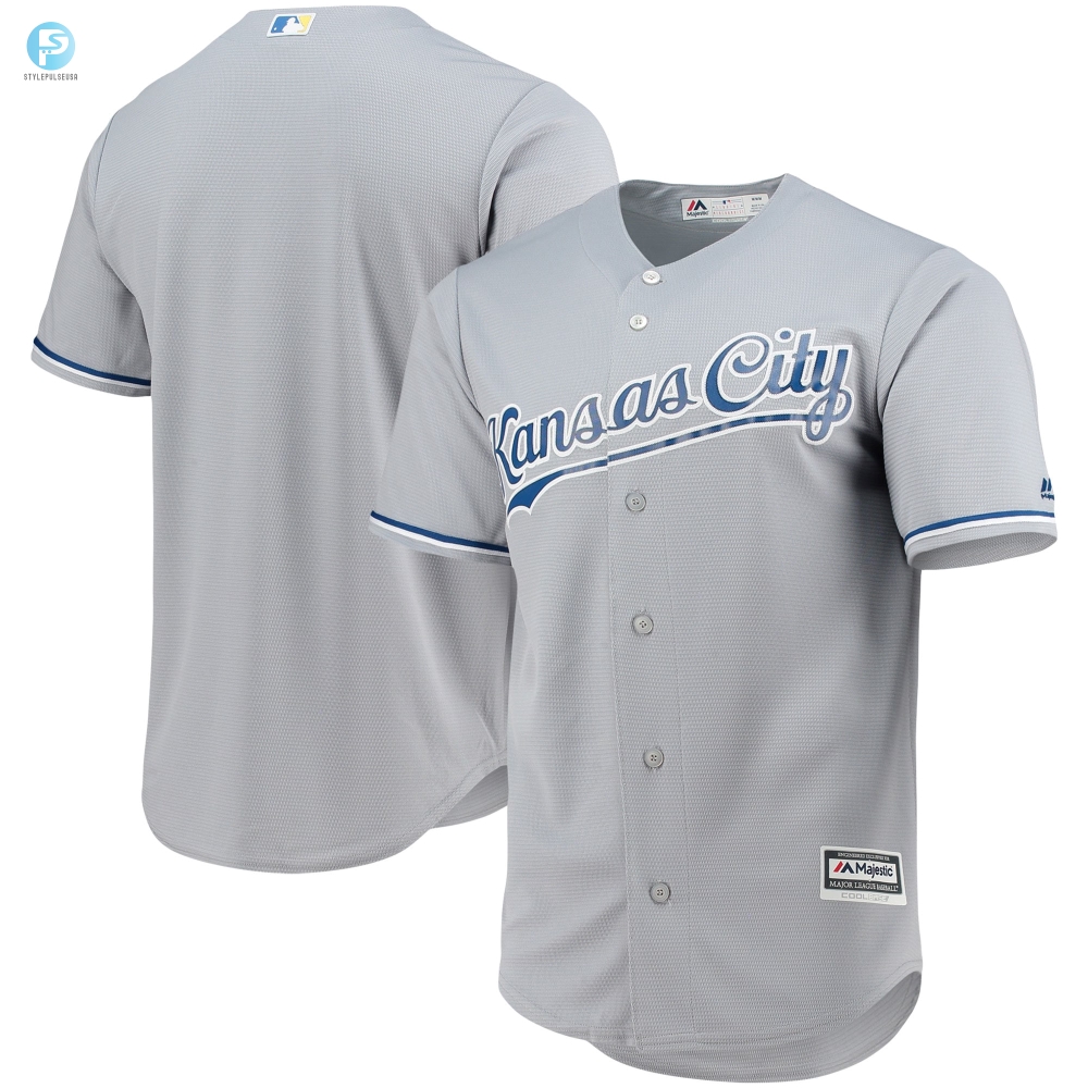 Kansas City Royals Majestic Team Official Jersey  Gray Mlb 