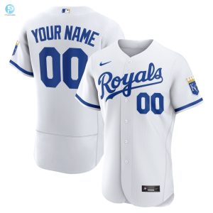 Kansas City Royals Official Authentic Custom Jersey White Custom Jerseys Mlb stylepulseusa 1 1