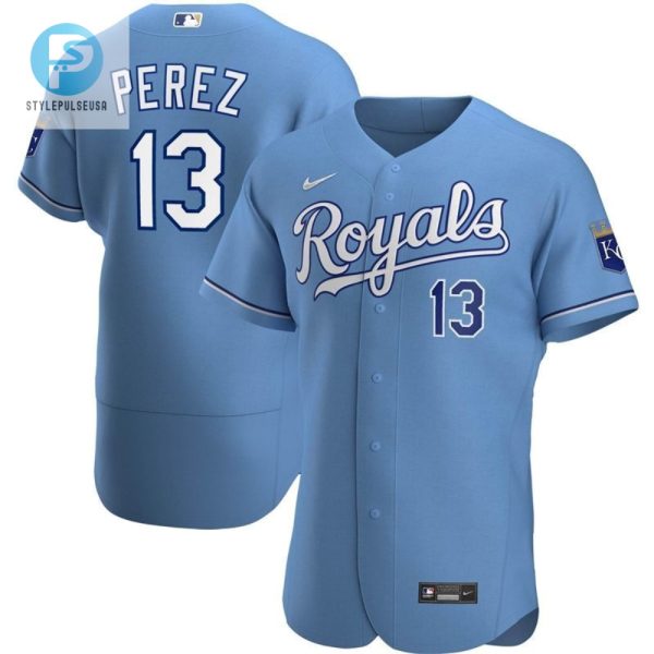 Kansas City Royals Salvador Perez 13 2020 Mlb Sky Blue Jersey stylepulseusa 1