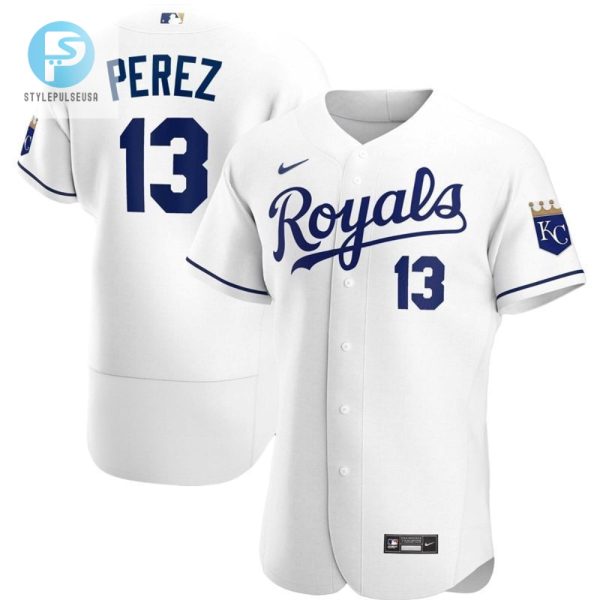 Kansas City Royals Salvador Perez 13 2020 Mlb White Jersey stylepulseusa 1