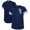 Kansas City Royals Toddler 2022 City Connect Replica Jersey Navy Mlb stylepulseusa 1