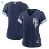 Kansas City Royals Womens 2022 City Connect Replica Jersey Navy Mlb stylepulseusa 1