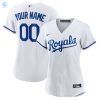 Kansas City Royals Womens Replica Custom Jersey White Custom Jerseys Mlb stylepulseusa 1