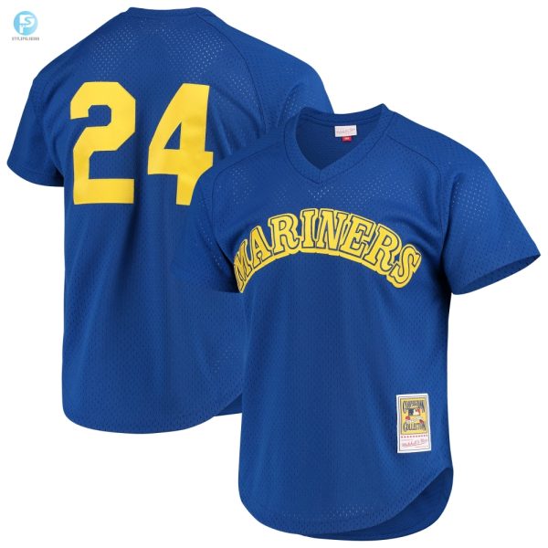 Ken Griffey Jr Seattle Mariners Mitchell And Ness Cooperstown Mesh Batting Practice Jersey Royal Mlb stylepulseusa 1