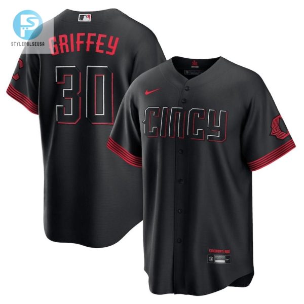 Ken Griffey Jr. 30 Cincinnati Reds 2023 City Connect Men Jersey Black stylepulseusa 1