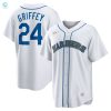 Ken Griffey Jr. Seattle Mariners Home Cooperstown Collection Player Jersey White Mlb stylepulseusa 1