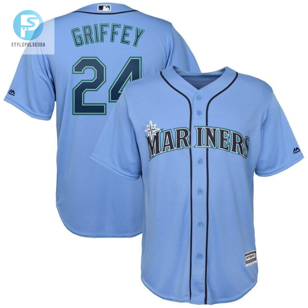 Ken Griffey Jr. Seattle Mariners Official Cool Base Player Jersey  Light Blue 