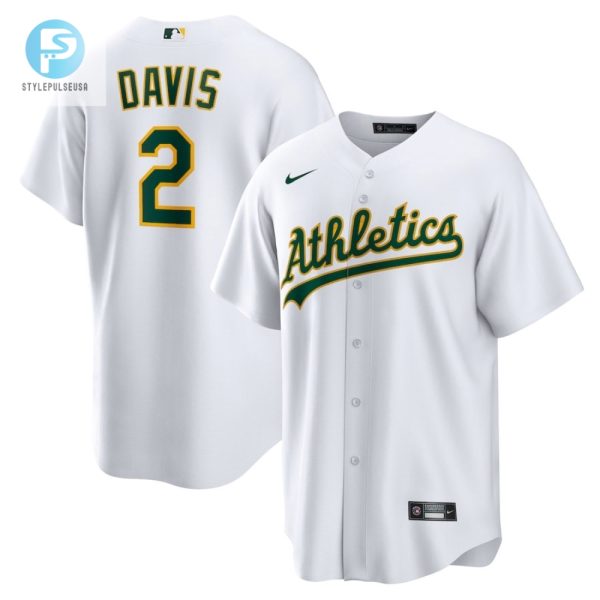 Khris Davis 2 Oakland Athletics Home Player Name Jersey White stylepulseusa 1