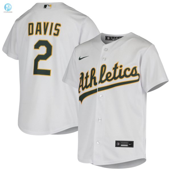 Khris Davis Oakland Athletics Home Jersey White Mlb stylepulseusa 1 1