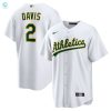 Khris Davis Oakland Athletics Home Replica Player Name Jersey White Mlb stylepulseusa 1