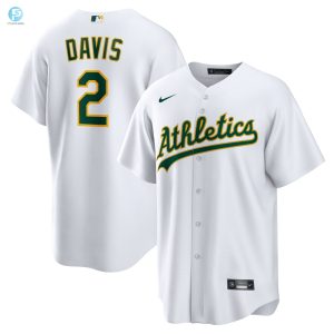 Khris Davis Oakland Athletics Home Replica Player Name Jersey White Mlb stylepulseusa 1 1