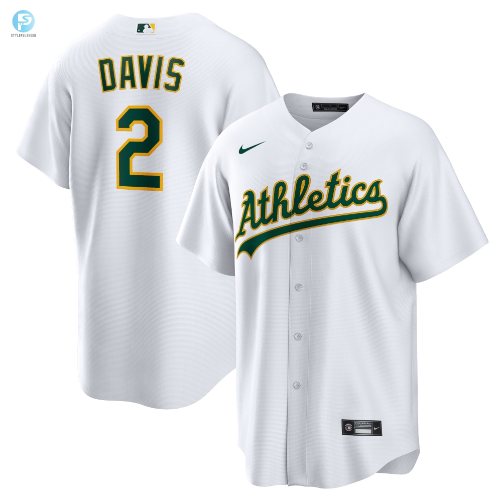 Khris Davis Oakland Athletics Home Replica Player Name Jersey  White Mlb 