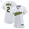 Khris Davis Oakland Athletics Womens Home Replica Player Jersey White Mlb Ver 1 stylepulseusa 1