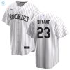 Kris Bryant 23 Colorado Rockies Home Player Name Jersey White Jersey stylepulseusa 1