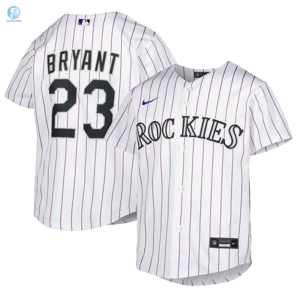 Kris Bryant Colorado Rockies Home Replica Player Jersey  White Mlb 