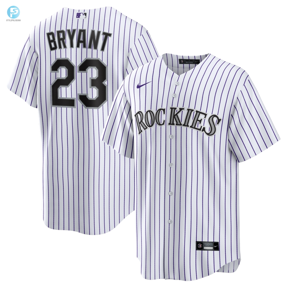 Kris Bryant Colorado Rockies Replica Player Jersey  Whitepurple Mlb Ver 1 