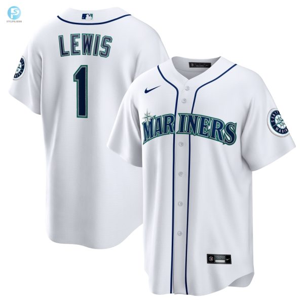 Kyle Lewis Seattle Mariners Replica Player Name Jersey White Mlb Ver 1 stylepulseusa 1 1