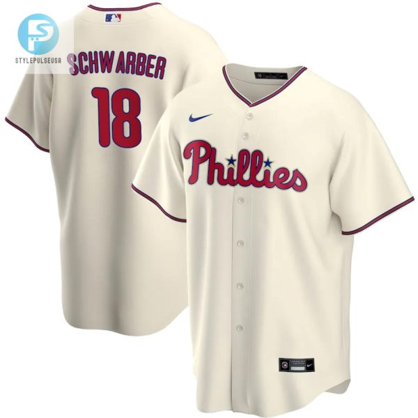 Kyle Schwarber 18 Philadelphia Phillies Alternate Player Name Jersey Cream Jersey stylepulseusa 1