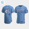 Kyle Zimmer 45 Kansas City Royals Light Blue Alternate Jersey stylepulseusa 1