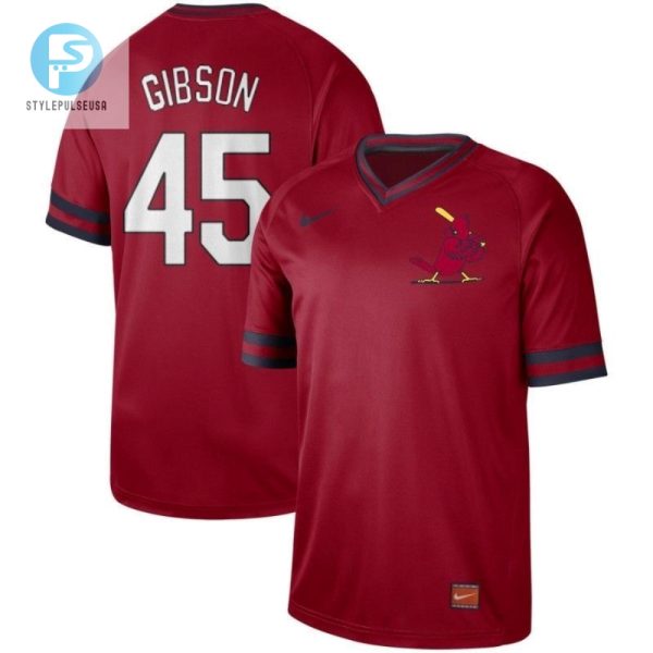 Legend Bob Gibson 45 St Louis Cardinals 2020 Mlb Red Jersey stylepulseusa 1