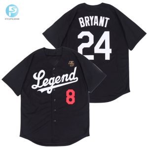 Legend Kobe Bryant 8 24 Mlb Tribute Black Jersey stylepulseusa 1 1