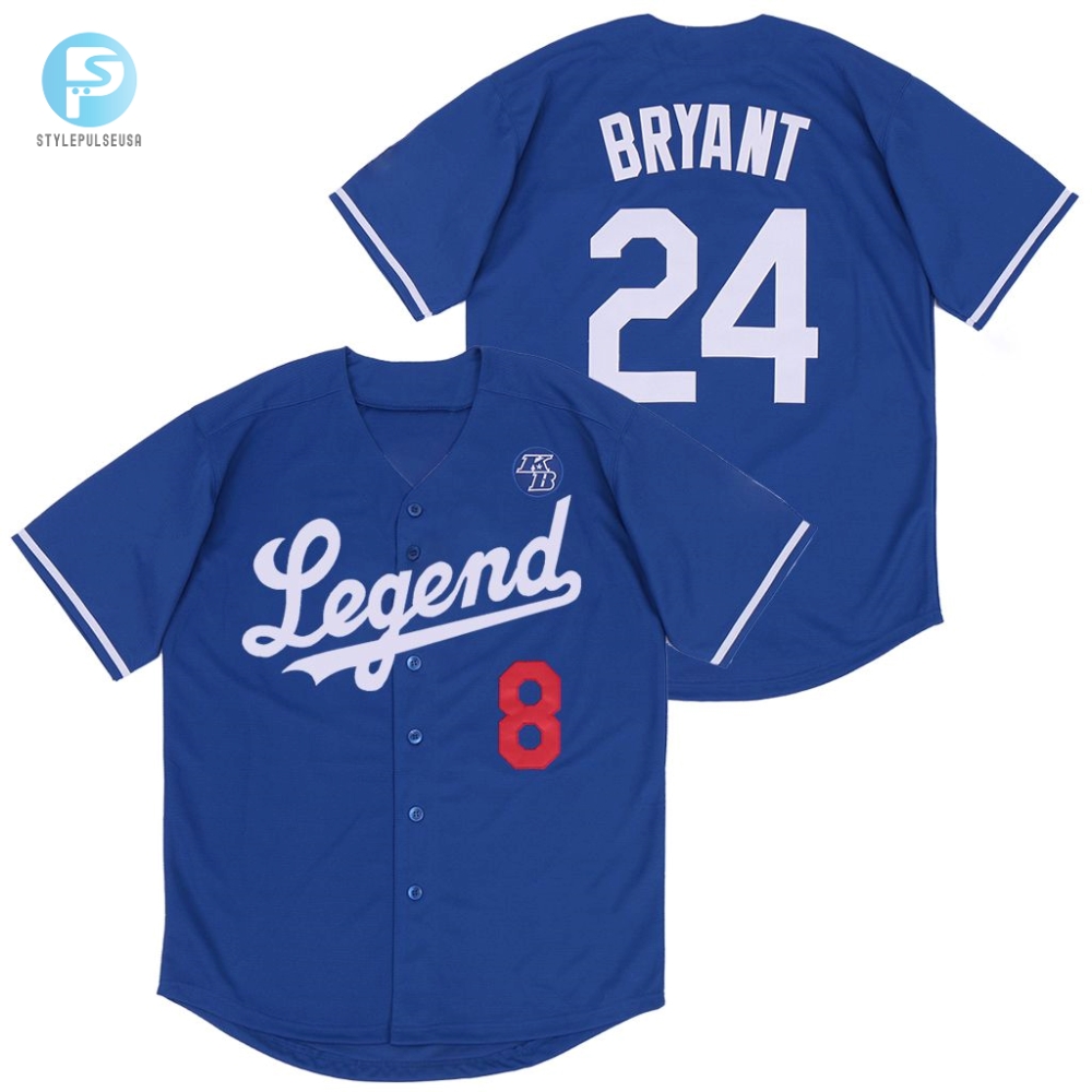 Legend Kobe Bryant 8 24 Mlb Tribute Blue Jersey 