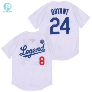 Legend Kobe Bryant 8 24 Mlb Tribute White Jersey stylepulseusa 1 1