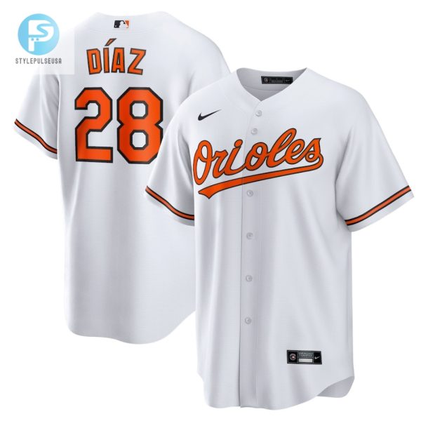 Lewin Diaz 28 Baltimore Orioles Home Men Jersey White stylepulseusa 1