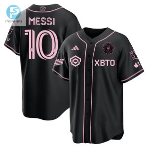 Lionel Messi Inter Miami Baseball Cool Base Jersey Stitched Men Jersey Black stylepulseusa 1 1