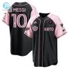 Lionel Messi Inter Miami Baseball Cool Base Jersey Stitched Men Jersey Black Pink stylepulseusa 1