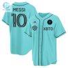 Lionel Messi Inter Miami Baseball Cool Base Jersey Stitched Men Jersey Tourquise stylepulseusa 1