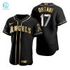 Los Angeles Angels 17 Shohei Ohtani Mlb Golden Brandedition Black Jersey Gift For Angels Fans stylepulseusa 1