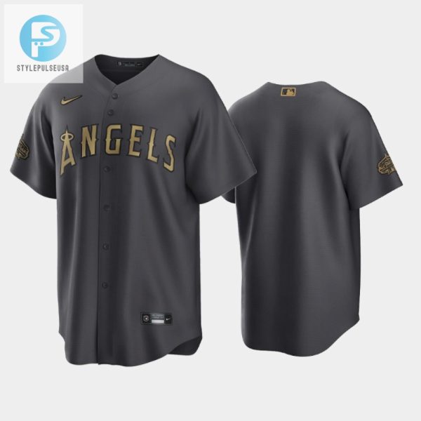 Los Angeles Angels 202223 Allstar Game Al Charcoal Jersey stylepulseusa 1 1