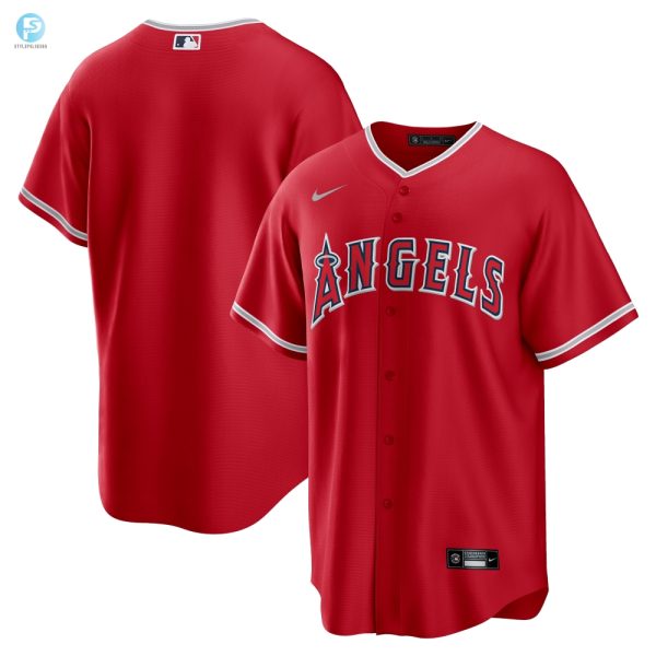 Los Angeles Angels Alternate Replica Team Jersey Red Mlb stylepulseusa 1