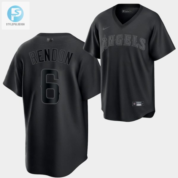 Los Angeles Angels Anthony Rendon Fashion 6 Black Jersey stylepulseusa 1